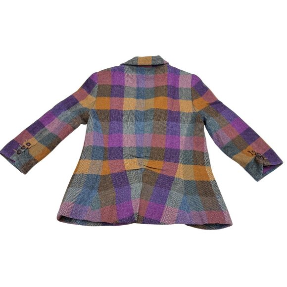 CAbi Women's Wool Blend Plaid Multicolor #927 Happy Blazer, Size 6 - Picture 2 of 9
